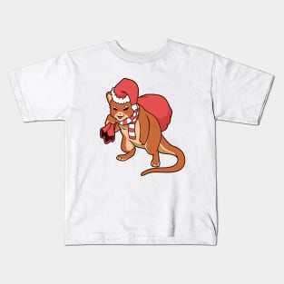 Tree kangaroo Christmas Kids T-Shirt